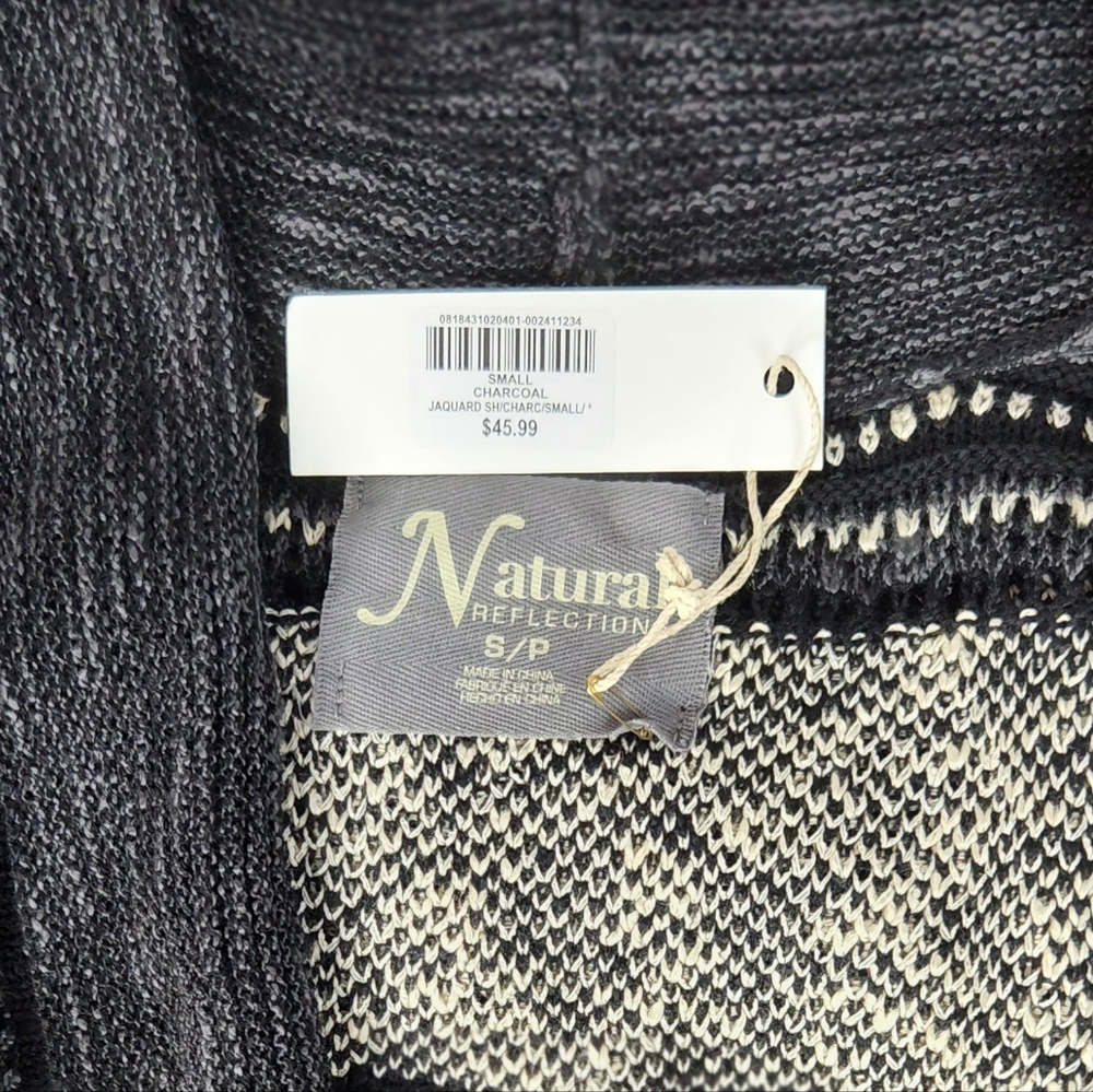 Natural Reflection Black and Tan Cardigan - Picture 3 of 4